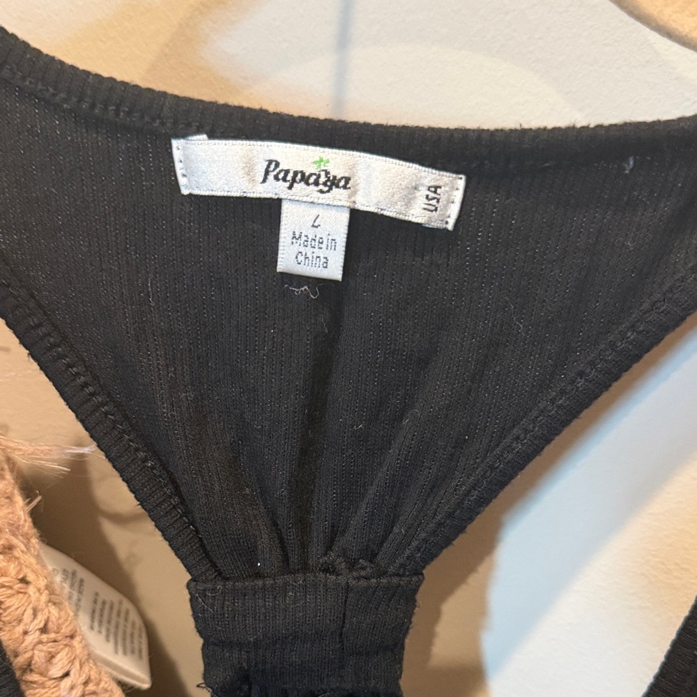 Papaya Black and Silver Sequin Tank Top - Picture 2 of 4